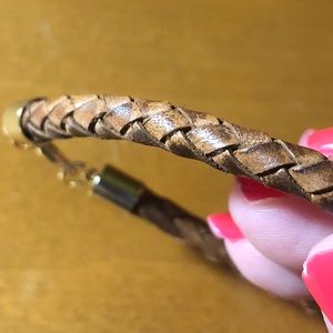 Faux leather bracelet